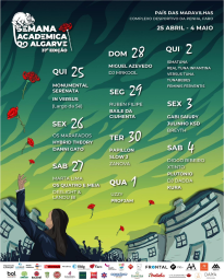 Cartaz Semana Académica do Algarve 2024 - Faro