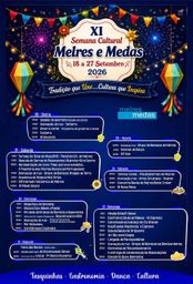 Cartaz Semana Cultural 2026 - Melres e Medas
