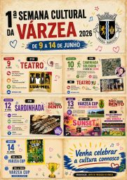 Cartaz Semana Cultural 2026 - Várzea