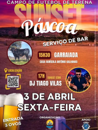 Cartaz Sunset da Páscoa 2026 - Terena