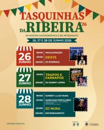 Cartaz Tasquinhas da Ribeira 2026 - Coimbra