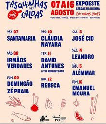 Cartaz Tasquinhas das Caldas 2026 - Caldas da Rainha