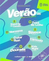 Cartaz Verão 2026 - Ribeira de Pena