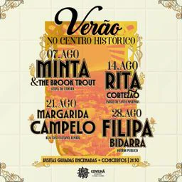 Cartaz Verão no Centro Histórico 2026 - Covilhã