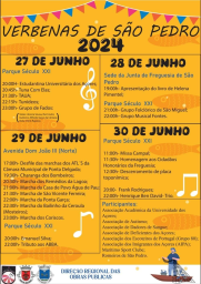 Cartaz Verbenas de São Pedro 2024 - Ponta Delgada