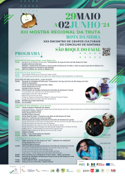 Cartaz XIII Mostra Regional da Truta 2024 - São Roque do Faial