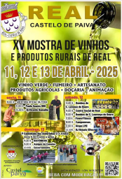 Cartaz XV Mostra de Vinhos 2025 - Real