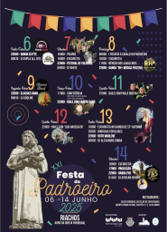 Cartaz XXI Festa do Padroeiro 2025 - Riachos