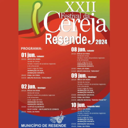 Cartaz XXII Festival da Cereja 2024 - Resende