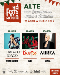 Cartaz XXIX Semana das Artes e Culturas 2025 - Alte