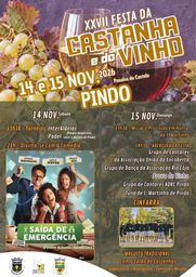 Cartaz XXVII Festa da Castanha e do Vinho 2026 - Pindo