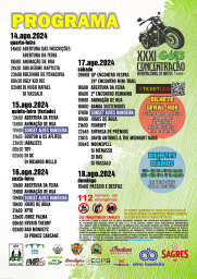 Cartaz XXXI Concentração Internacional de Motos 2024