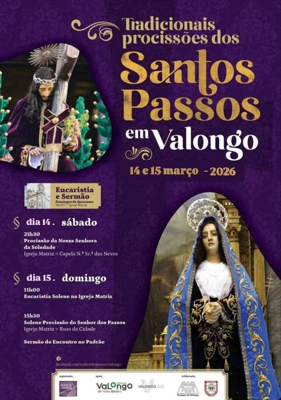 Cartaz Tradição dos Santos Passos 2026 - Valongo