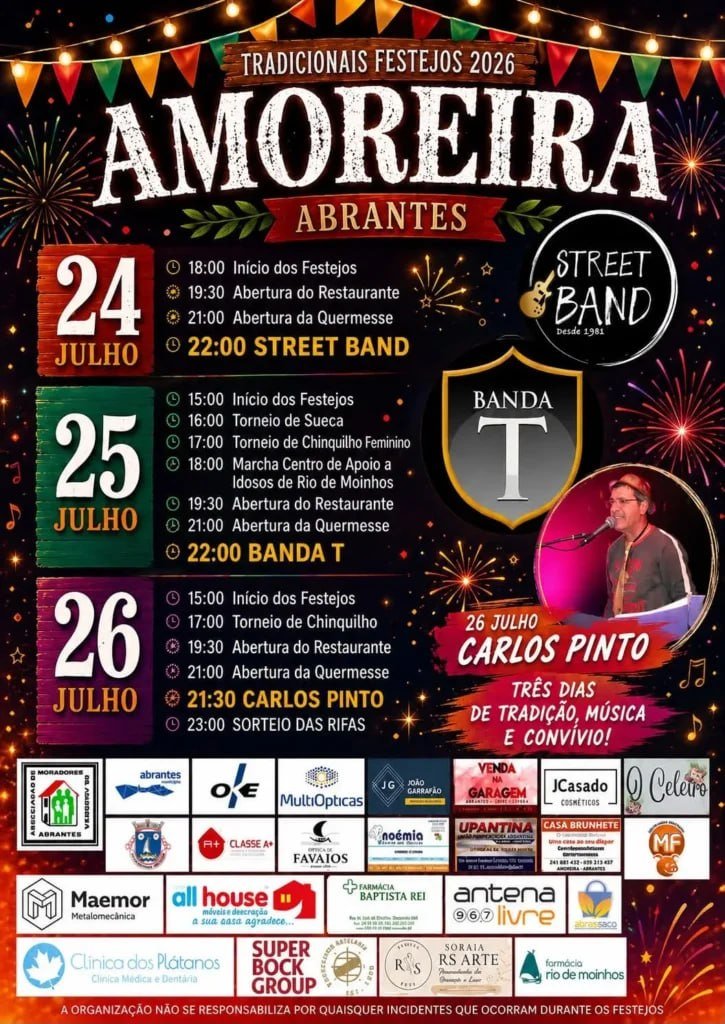 Cartaz Tradicionais Festejos 2026 - Amoreira