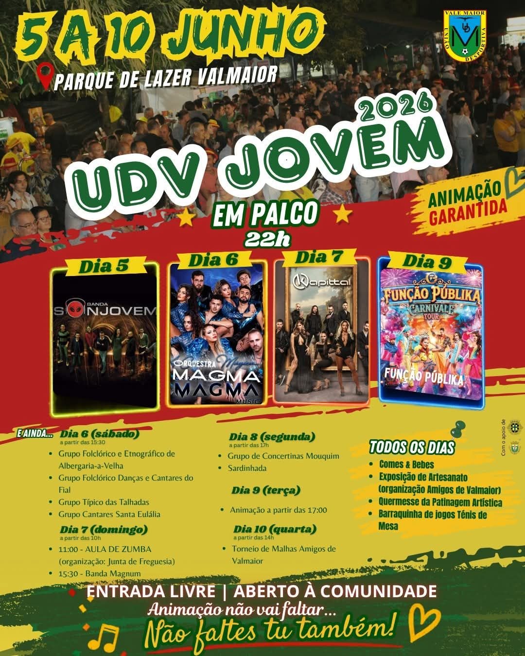 Cartaz UDV Jovem 2026 - Valmaior