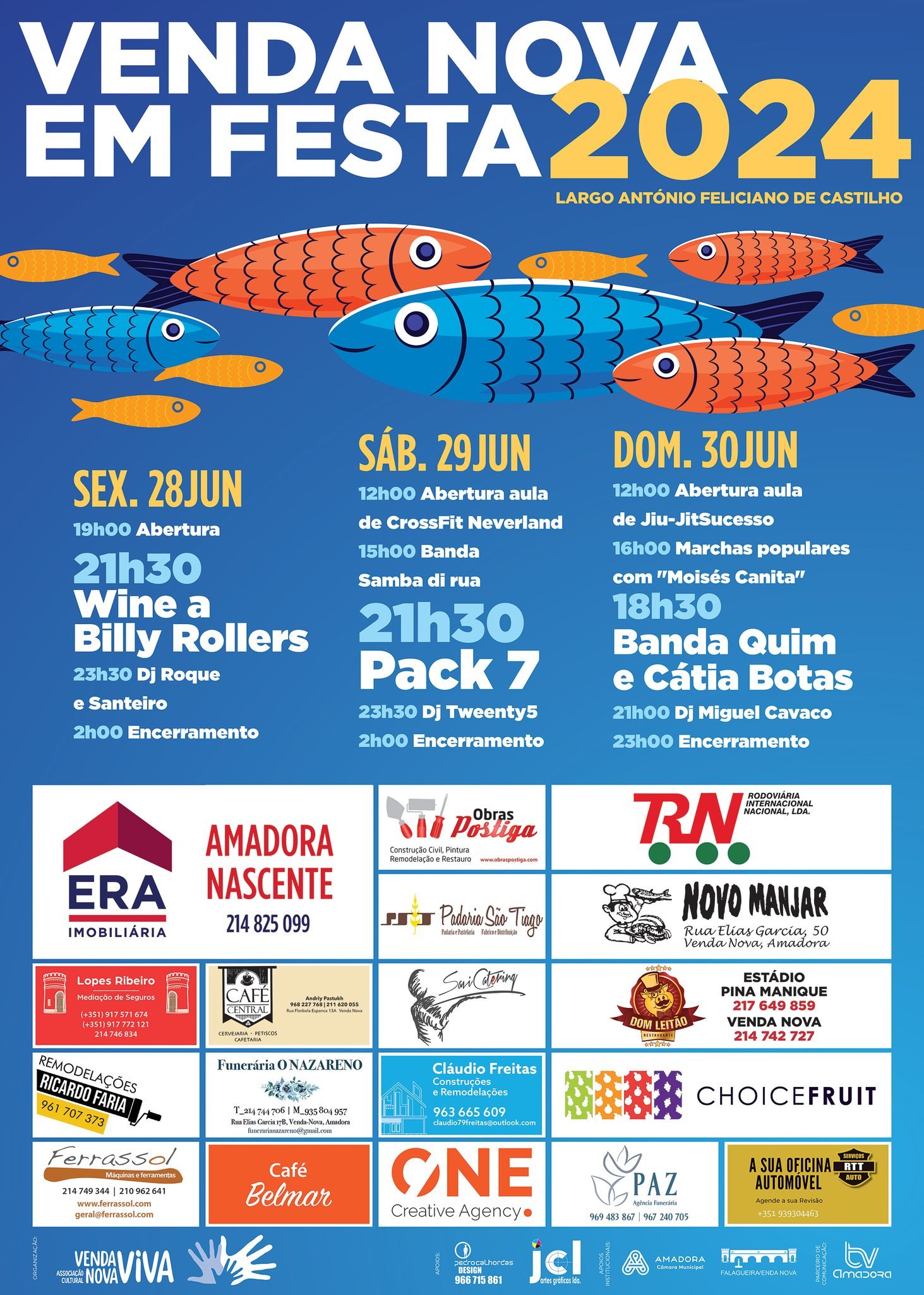 Cartaz Venda Nova em Festa 2024 - Amadora