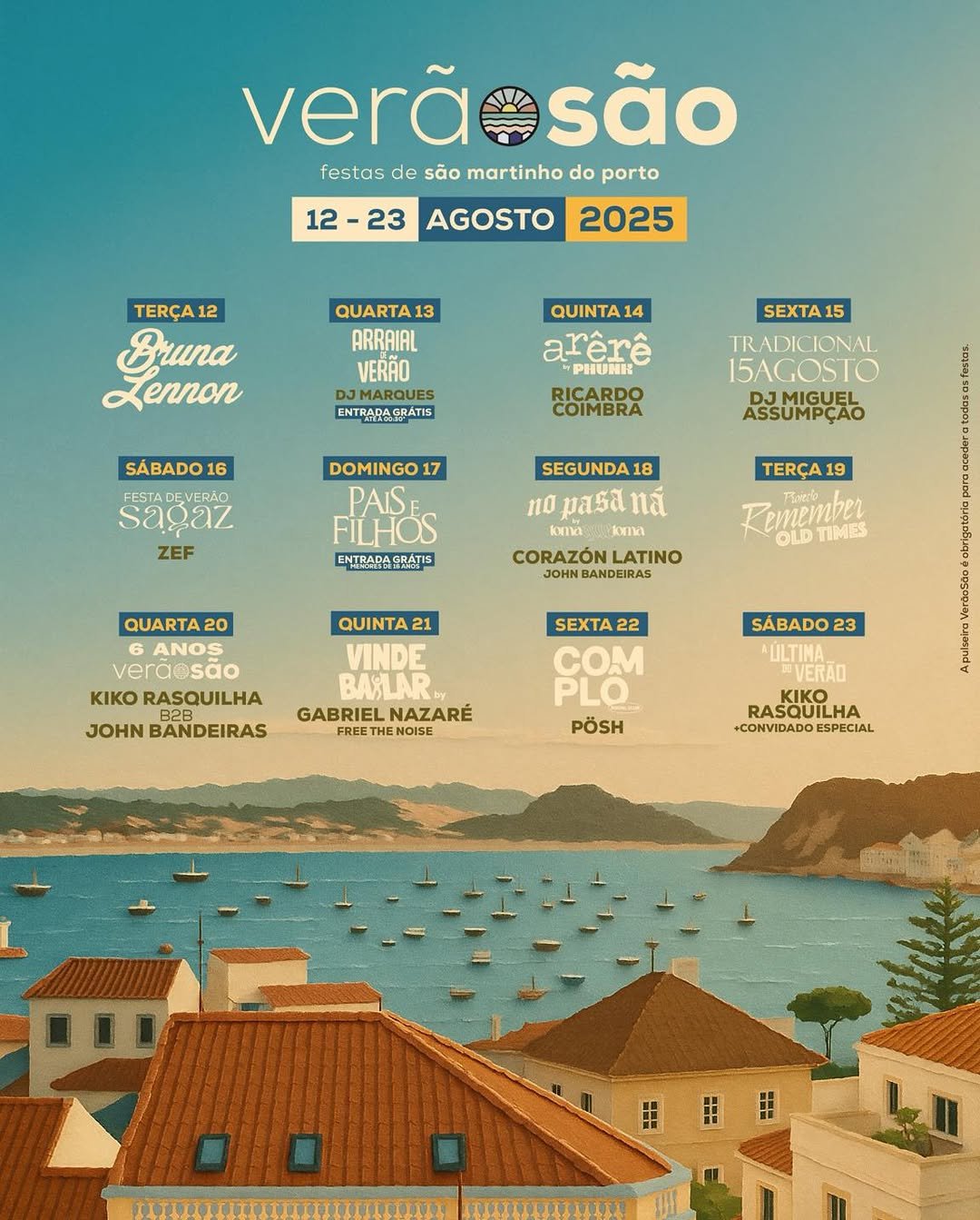 Cartaz Verão São 2025 - São Martinho do Porto