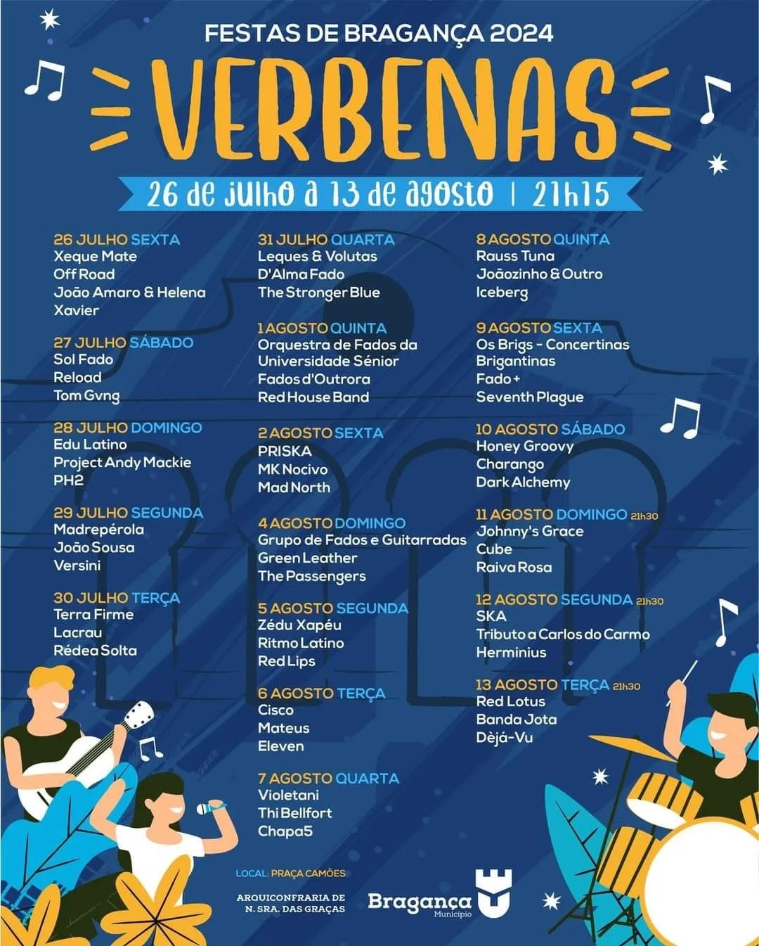 Cartaz Verbenas 2024 - Bragança