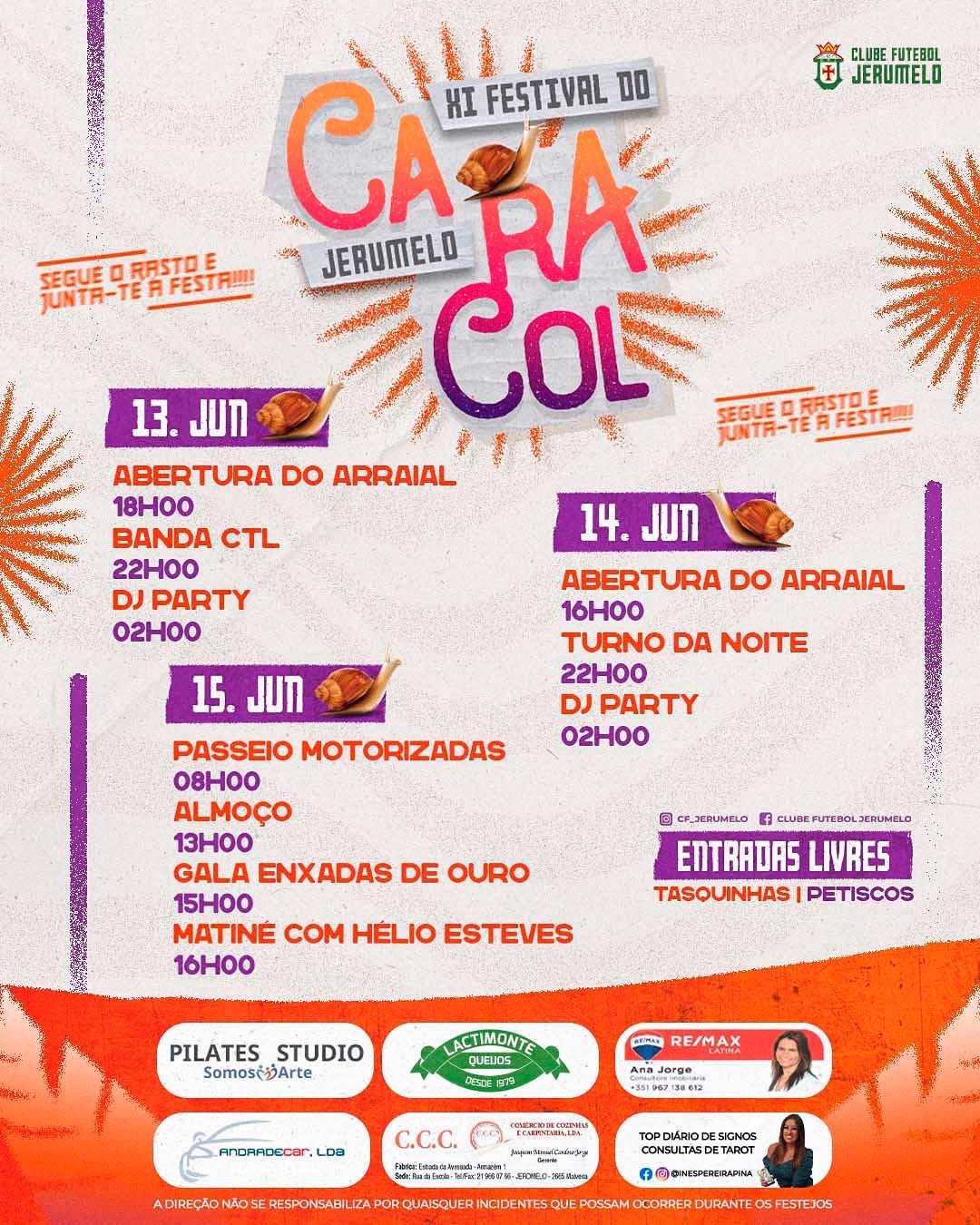 Cartaz XI Festival do Caracol 2025 - Jerumelo