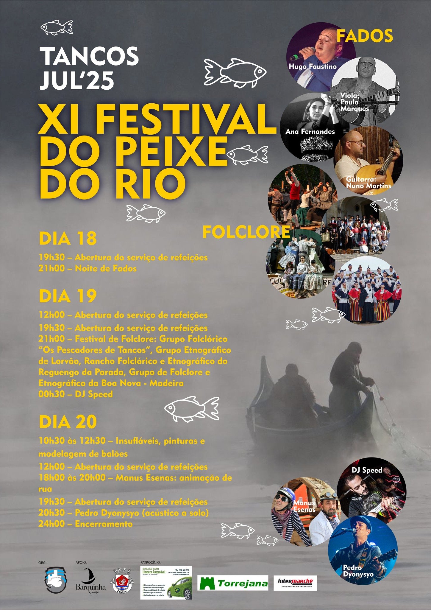 Cartaz Xi Festival do Peixe do Rio 2025 - Tancos
