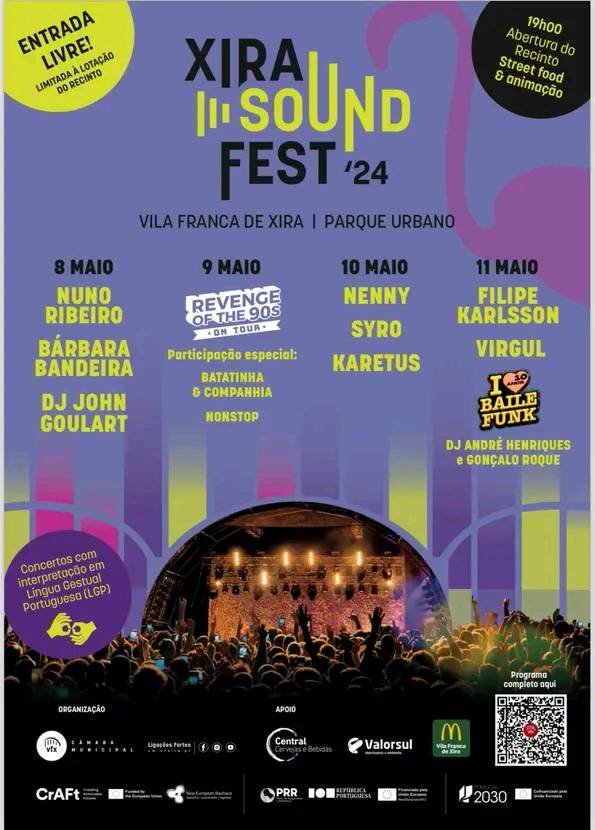 Cartaz Xira Sound Fest 2024 - Vila Franca de Xira