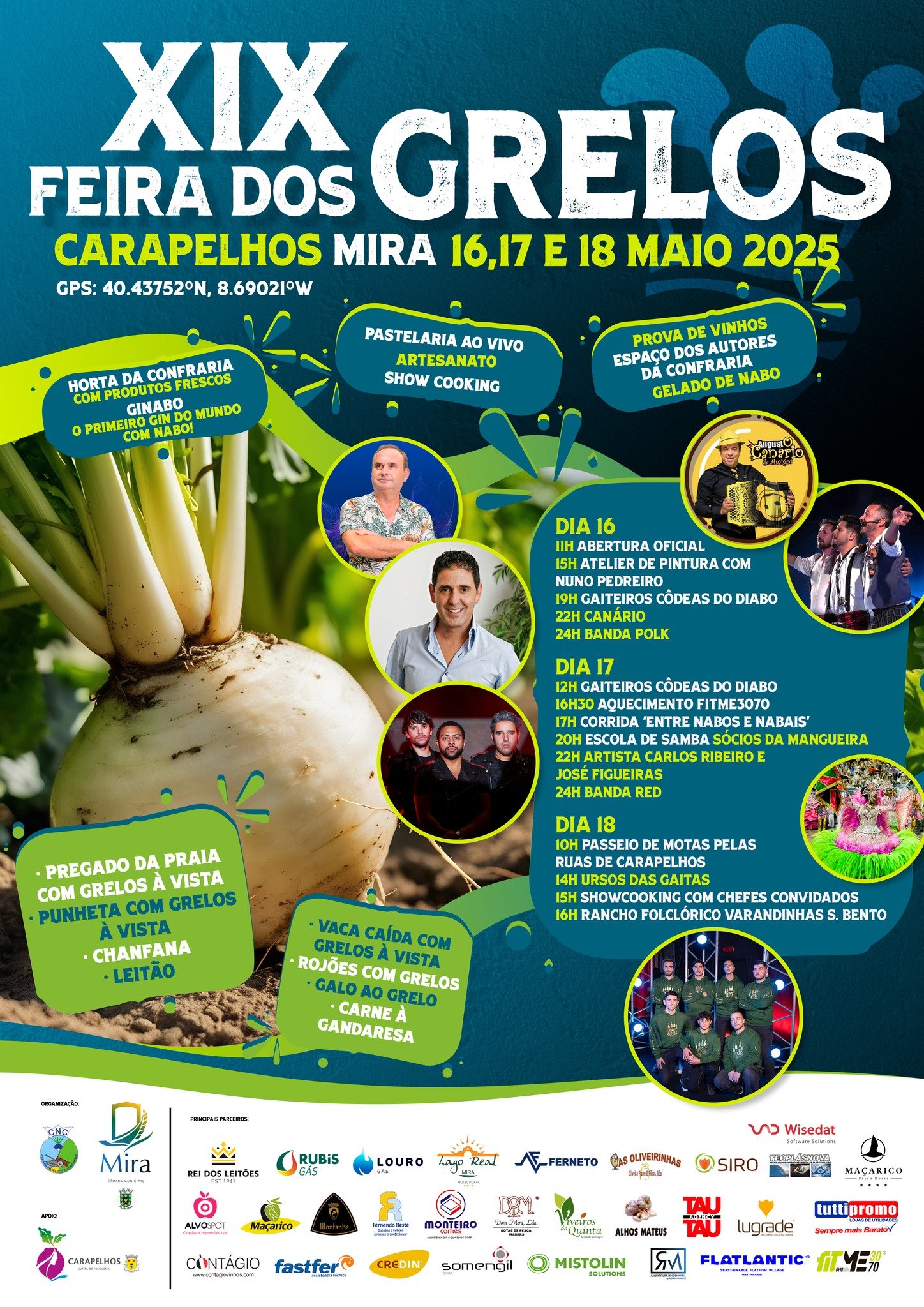 Cartaz XIX Feira dos Grelos 2025 - Carapelhos