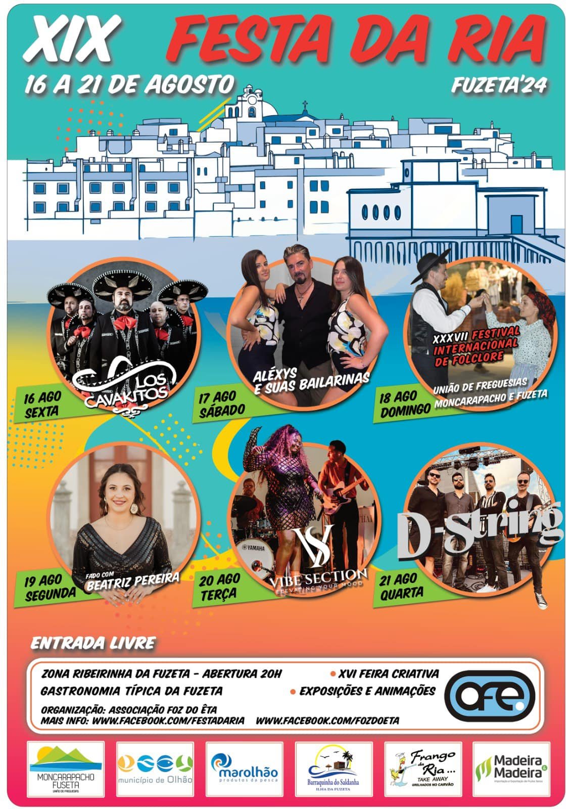 Cartaz XIX Festa da Ria 2024 - Fuzeta