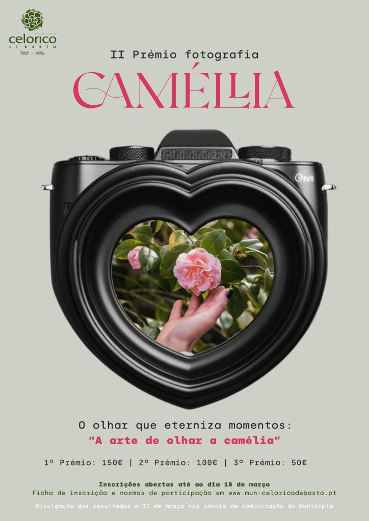 Cartaz XIX Festa Internacional das Camélias 2024 - Celorico de Basto