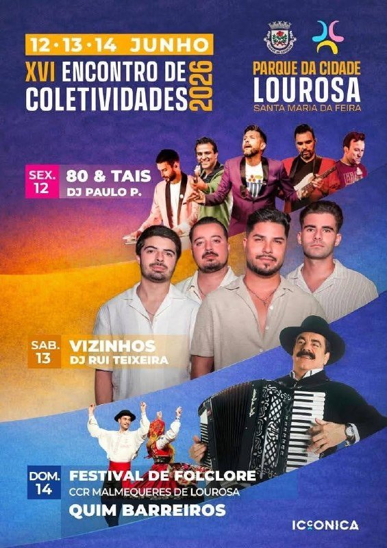 Cartaz XVI Encontro de Coletividades 2026 - Lourosa