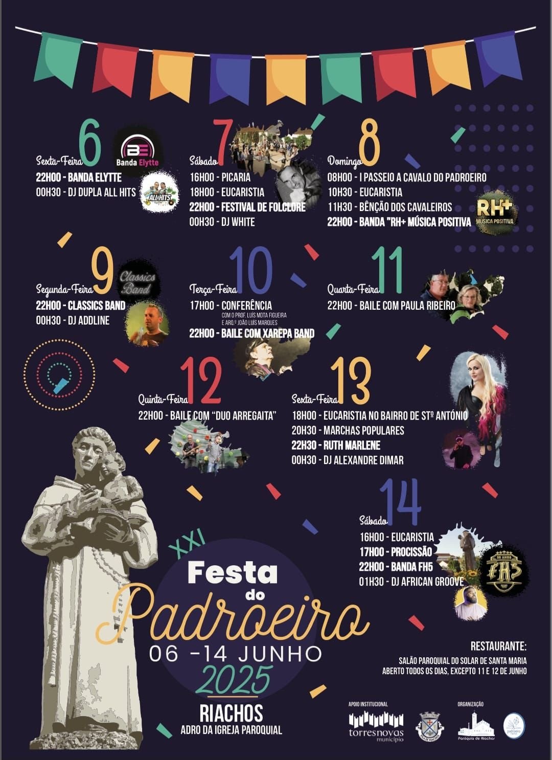 Cartaz XXI Festa do Padroeiro 2025 - Riachos