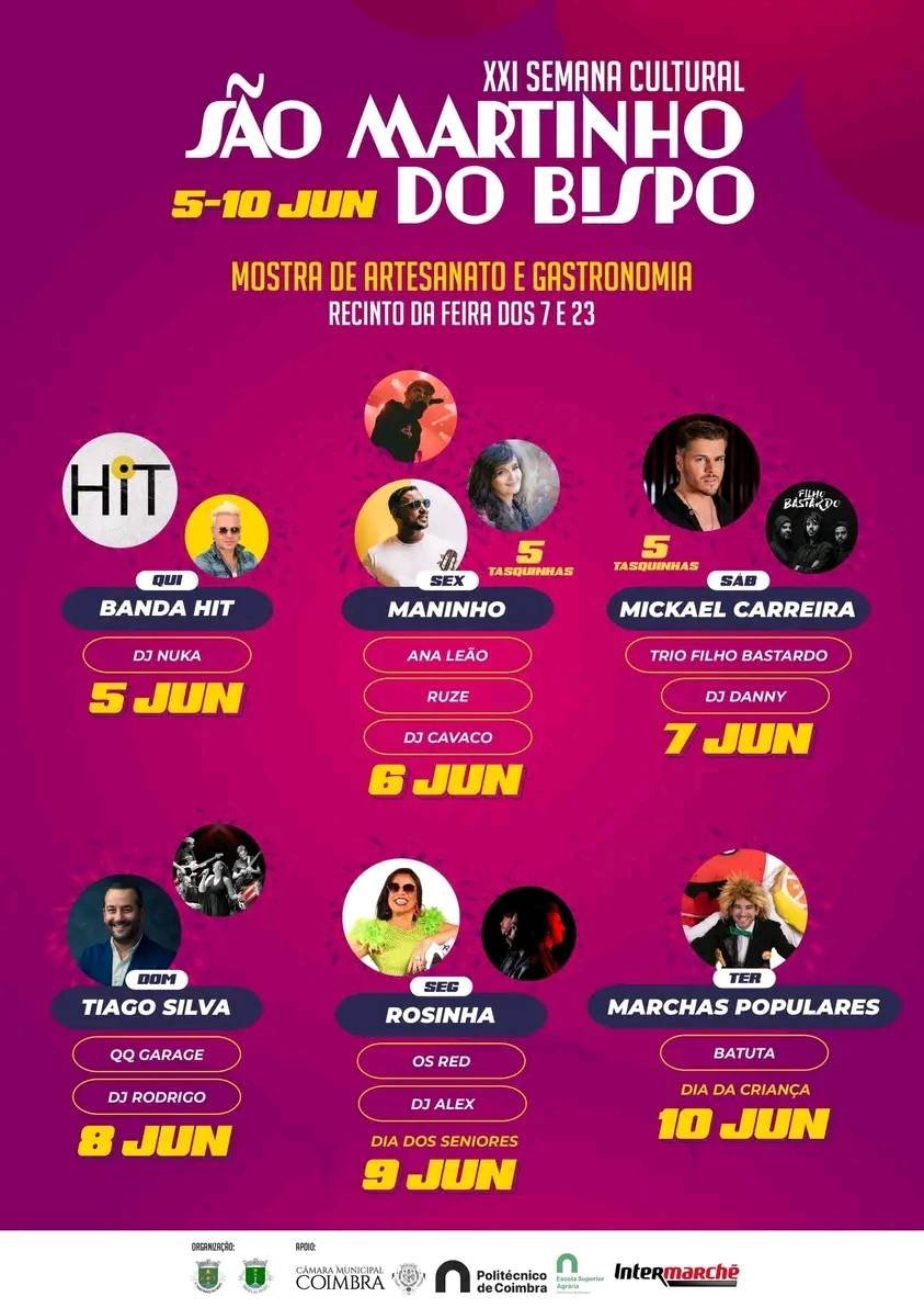 Cartaz XXI Semana Cultural 2025 - São Martinho do Bispo