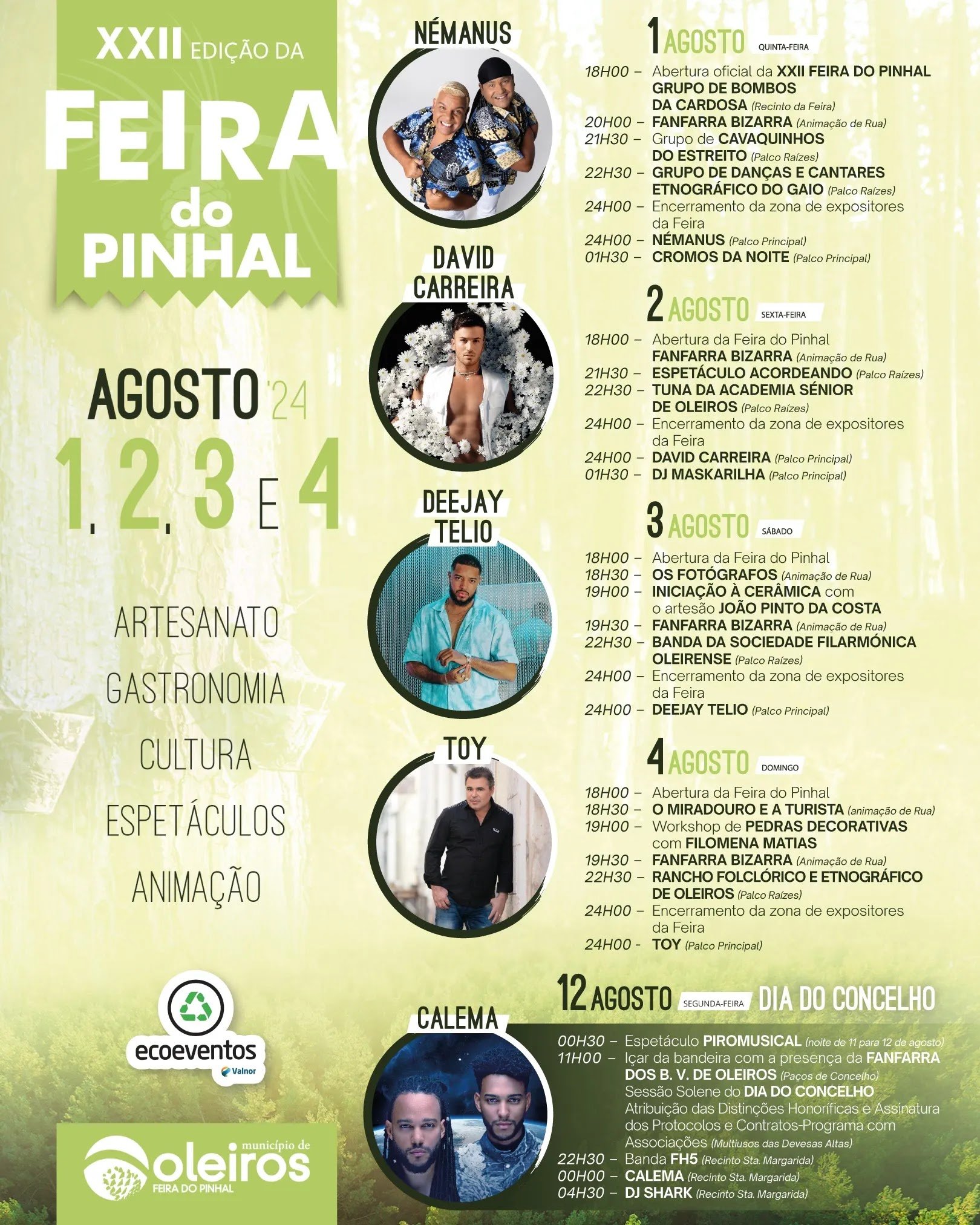 Cartaz XXII Feira do Pinhal 2024 - Oleiros