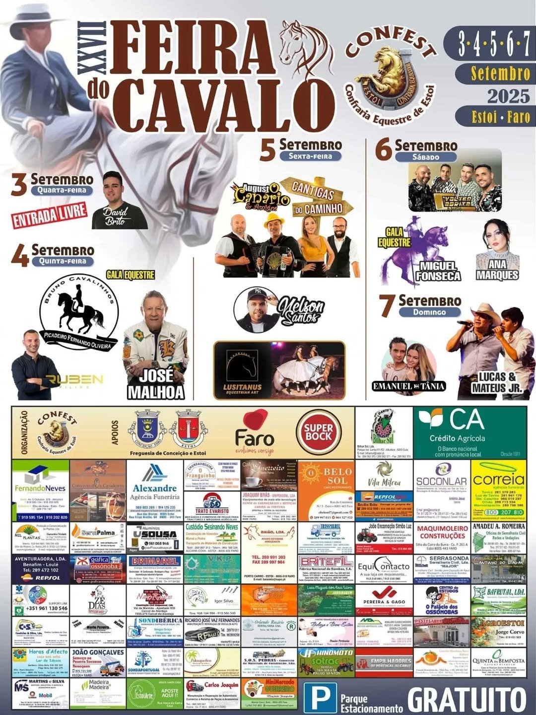 Cartaz XXVII Feira do Cavalo 2025 - Estoi