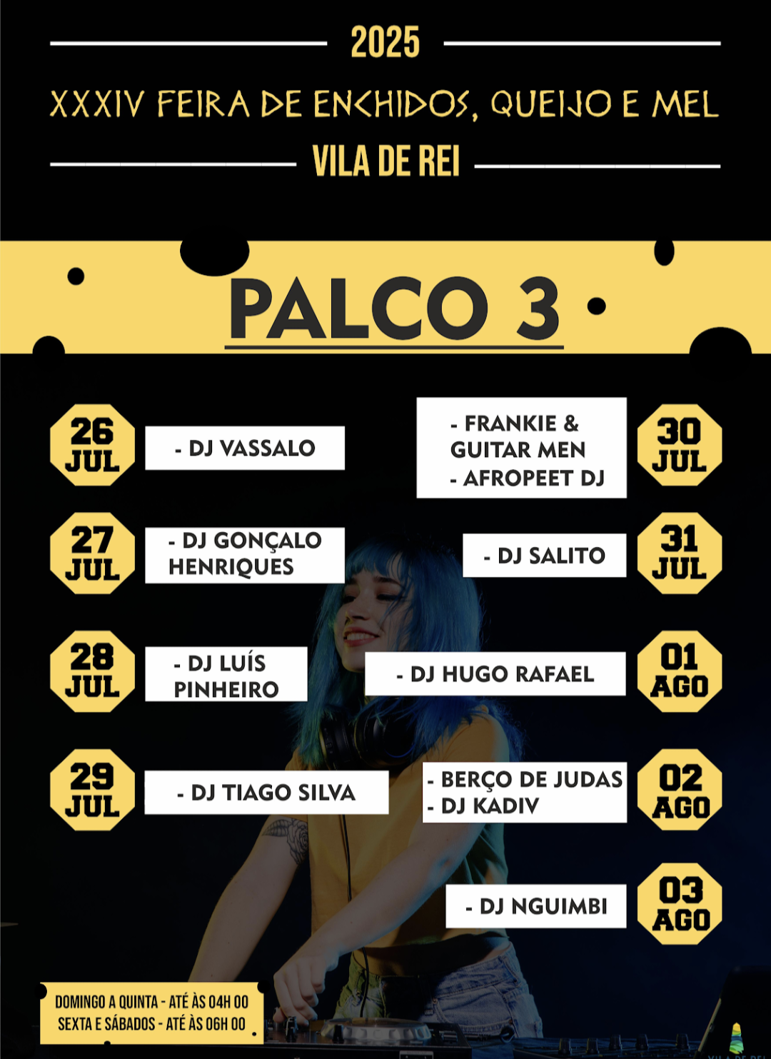 Cartaz XXXIV Feira de Enchidos,Queijo e Mel 2025 - Vila de Rei