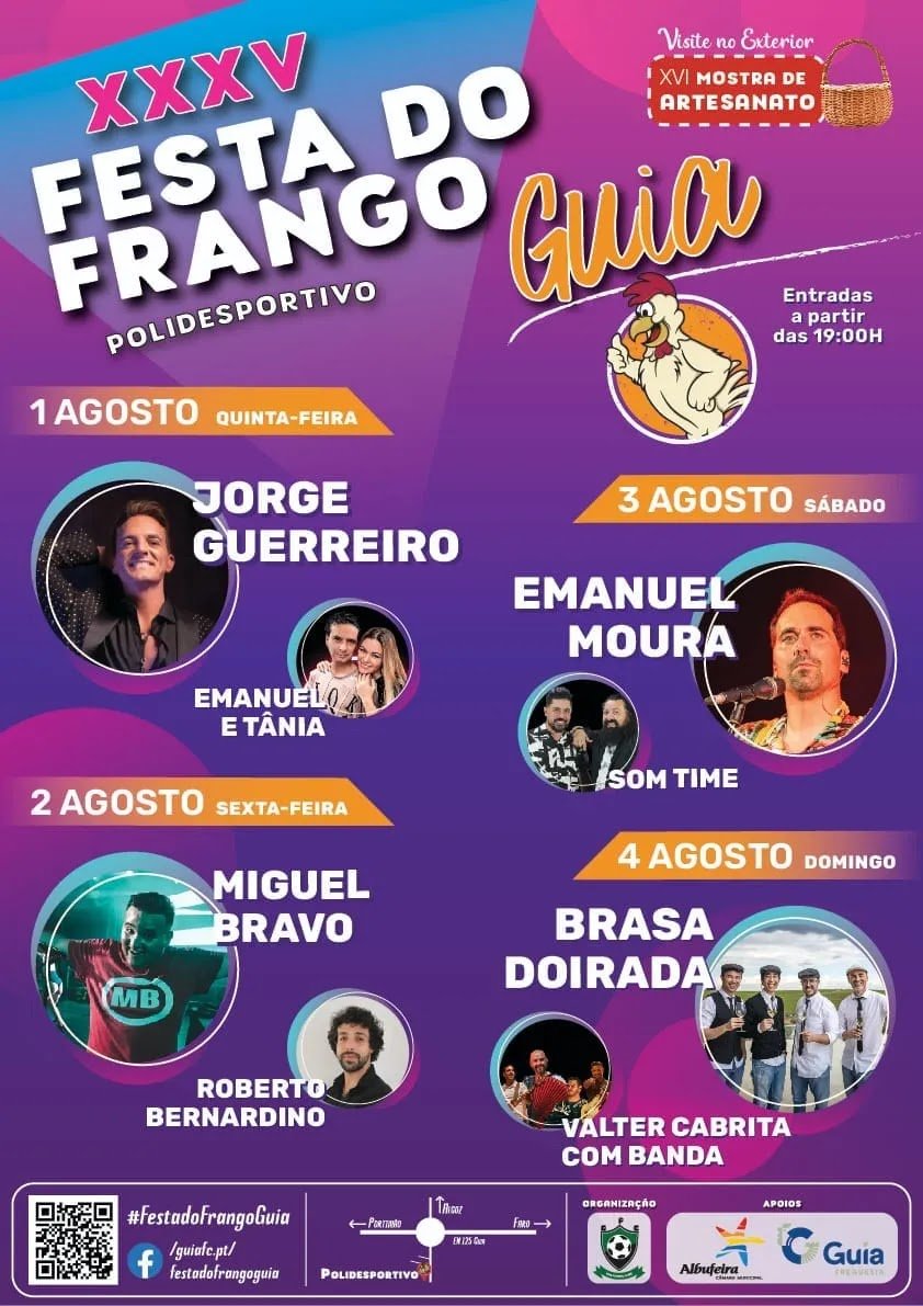 Cartaz XXXV Festa do Frango 2024 - Guia